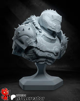 Doom Guy Bust 3D-printed model